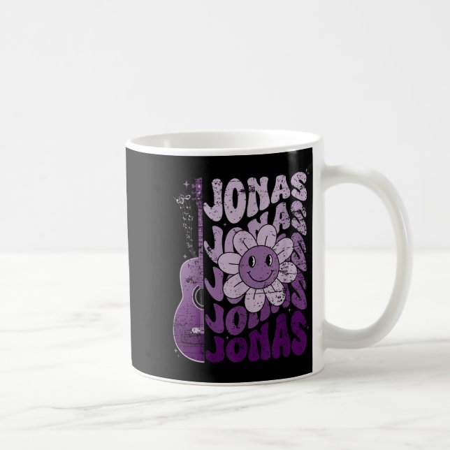 Jonas First Name I Love Jonas Girl Groovy 80's Vin Coffee Mug (Right)