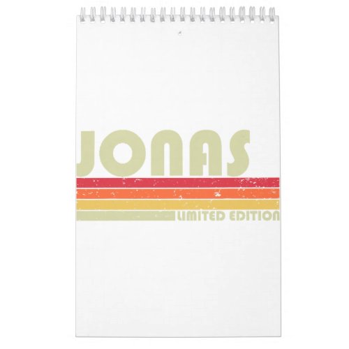 JONAS Gift Name Personalized Funny Retro Vintage B Calendar