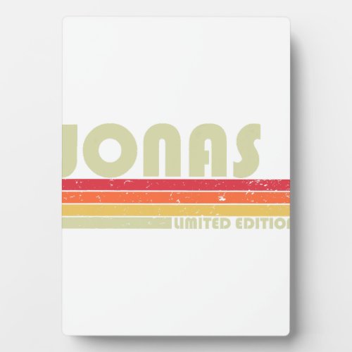 JONAS Gift Name Personalized Funny Retro Vintage B Plaque