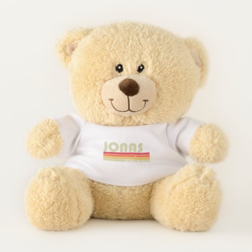 JONAS Gift Name Personalized Funny Retro Vintage B Teddy Bear