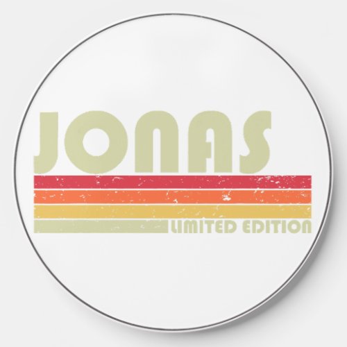 JONAS Gift Name Personalized Funny Retro Vintage B Wireless Charger