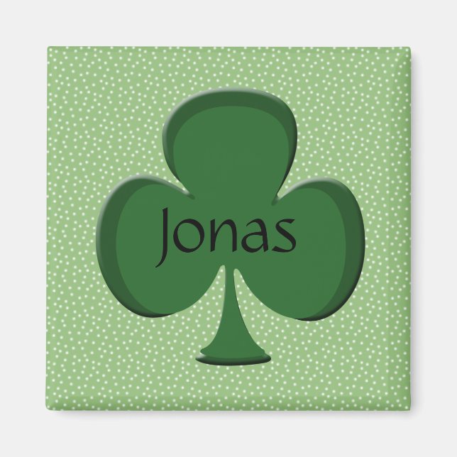 Jonas Shamrock Personalized Magnet (Front)