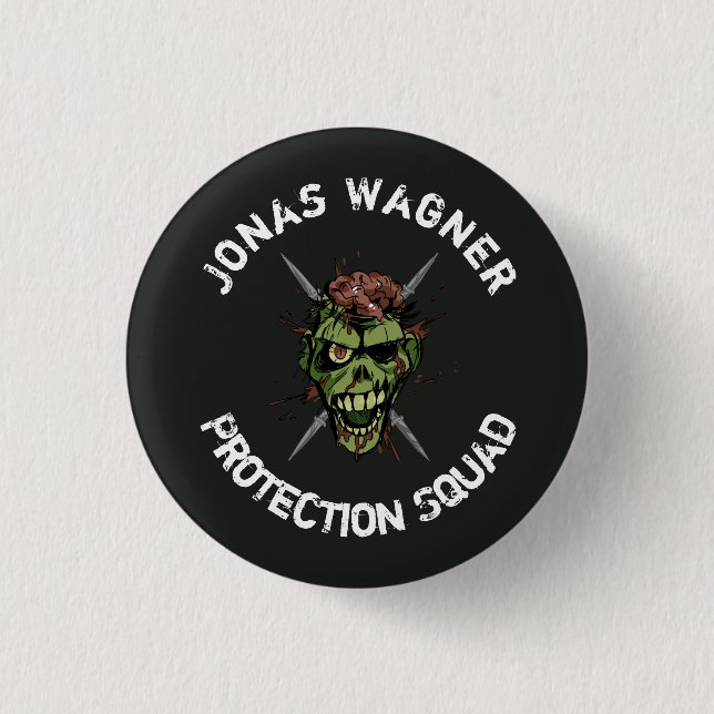 jonas wagner protection squad button (Front)