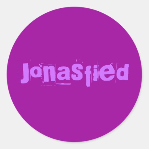 Jonasfied Classic Round Sticker