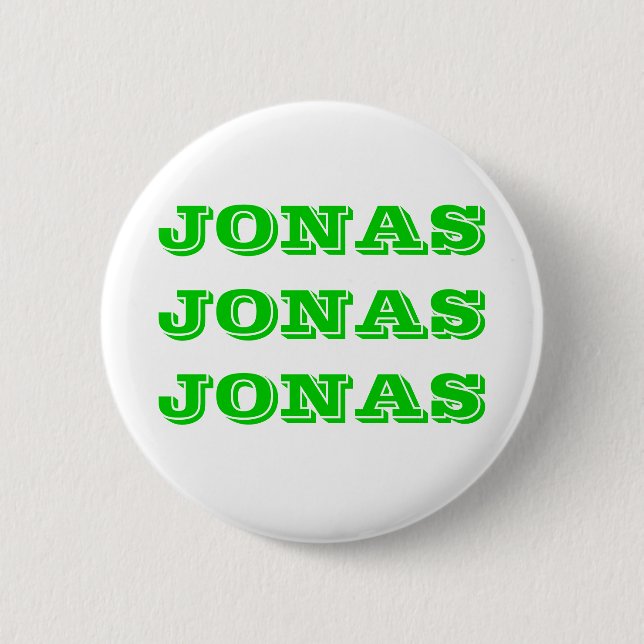 JONASJONASJONAS PINBACK BUTTON (Front)