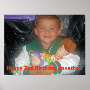Jonathan 3rd bday Buzz Poster