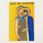 Jonathan and David planner<br><div class="desc">A planner for scheduling all your most important events featuring Jonathan and David paired as a queer couple.</div>
