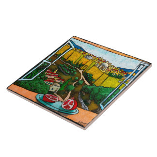 Jonathan Kis-Lev The Road to Jaffa Gate Tile