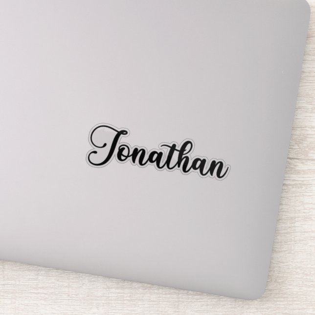 Jonathan Name - Handwritten Calligraphy Sticker (Detail)