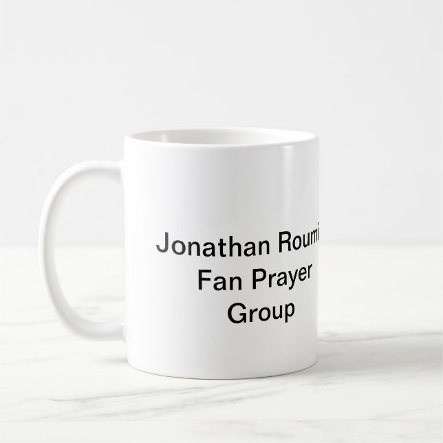 Jonathan Roumie Fan Prayer Group Coffee Mug (Left)