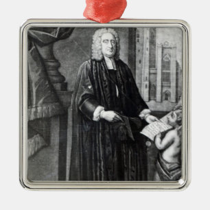 Jonathan Swift, engraved by Andrew Miller, 1743 Metal Ornament