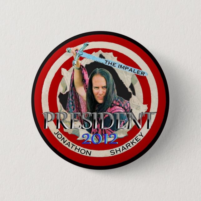 Jonathon "The Impaler" Sharkey 2012 Button (Front)