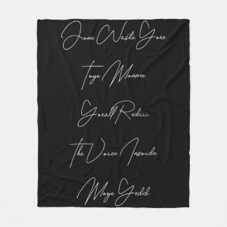 Jone Waste Yore Toye Monme Wood Wall Art Fleece Blanket