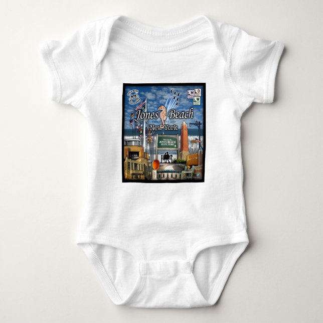 Jones Beach jpg Baby Bodysuit (Front)