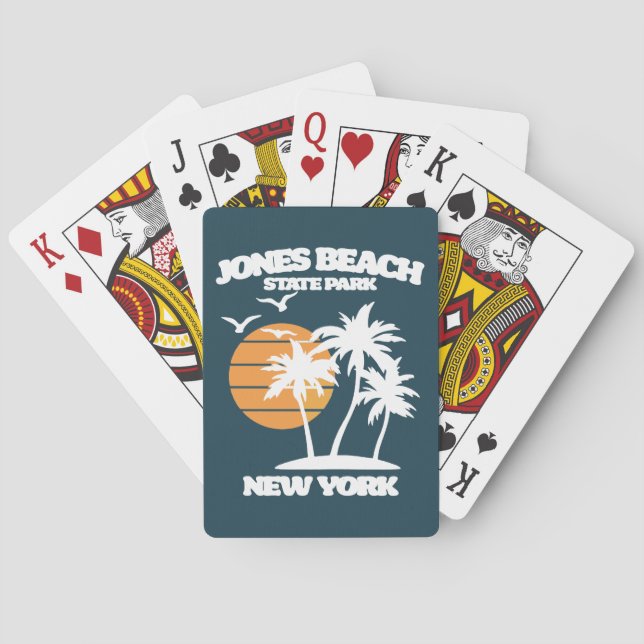 Jones Beach Long Island New York Poker Cards (Back)
