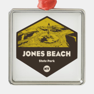 Jones Beach State Park New York Metal Ornament