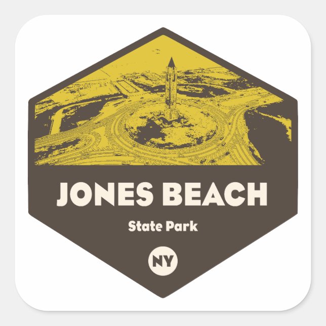 Jones Beach State Park New York Square Sticker (Front)