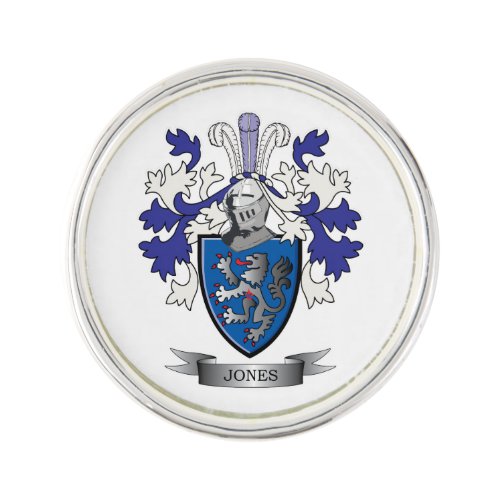 Jones Coat of Arms Lapel Pin