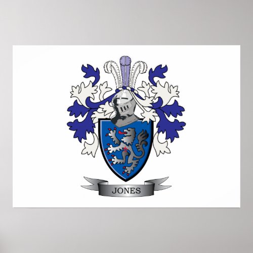 Jones Coat of Arms Poster