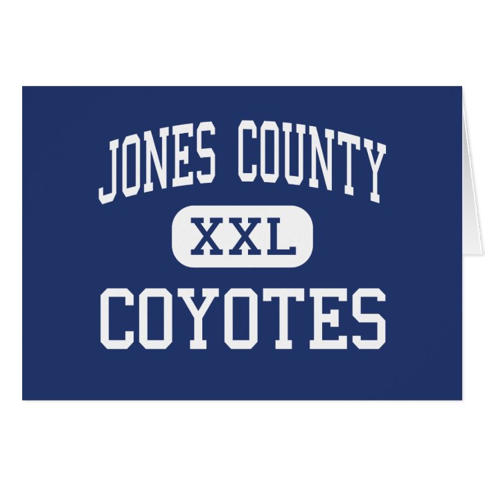 Jones County   Coyotes   High   Murdo South Dakota Greeting Card