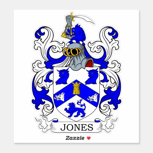 Jones Family Crest Sticker