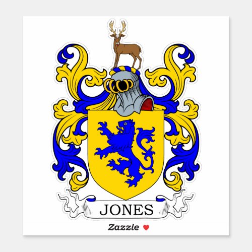 Jones Family Crest Sticker