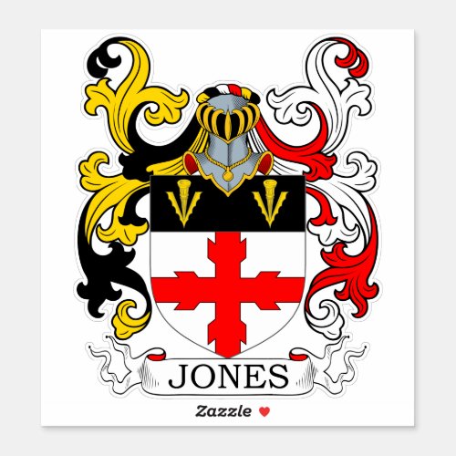 Jones Family Crest Sticker