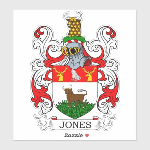 Jones Family Crest Sticker