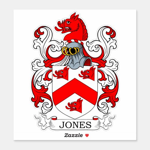 Jones Family Crest Sticker