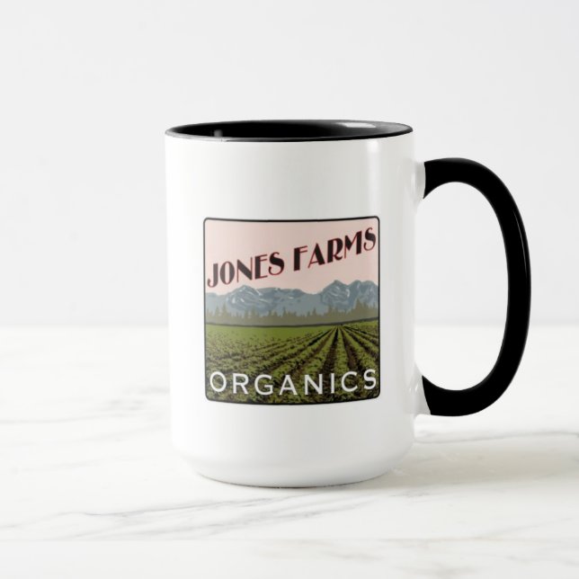 Jones Farms Organics Coffee Mug (Right)