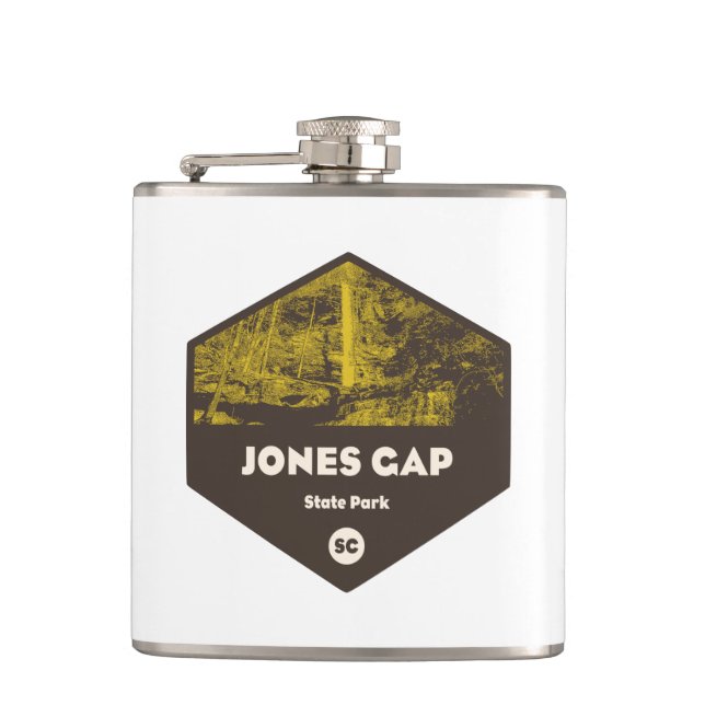 Jones Gap State Park South Carolina Flask (Front)