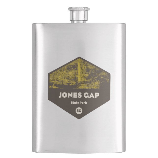 Jones Gap State Park South Carolina Flask (Front)