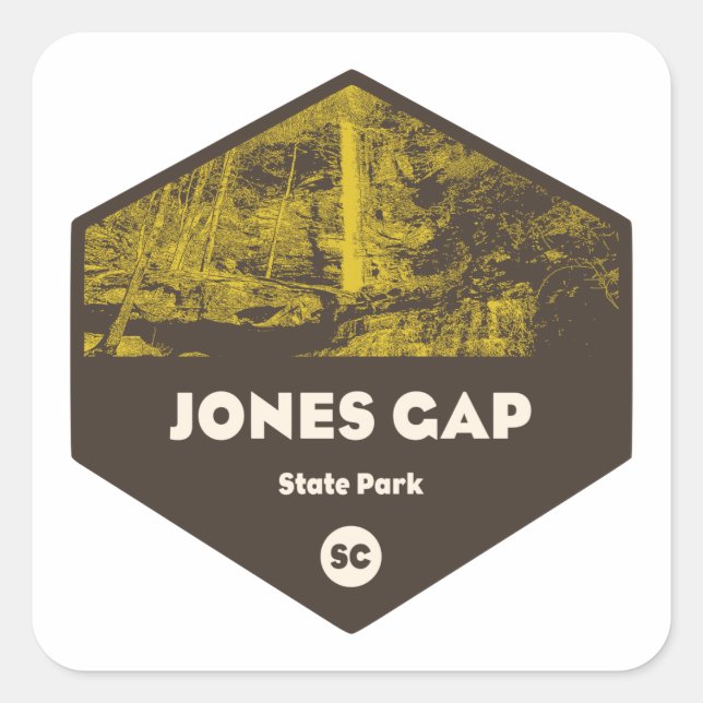 Jones Gap State Park South Carolina Square Sticker (Front)