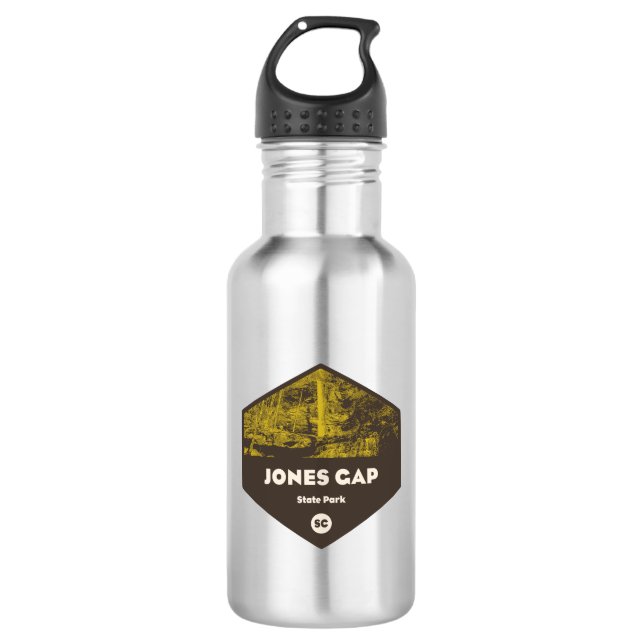 Jones Gap State Park South Carolina Stainless Steel Water Bottle (Front)