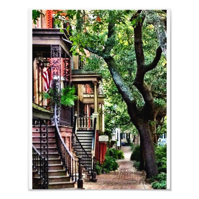 Jones Street, Savannah Photo Print (Front)