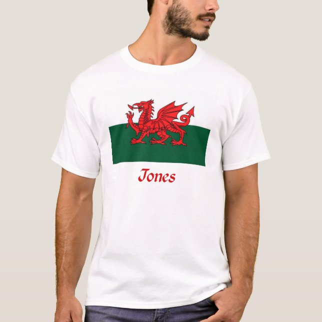 Jones Welsh Flag T-Shirt (Front)