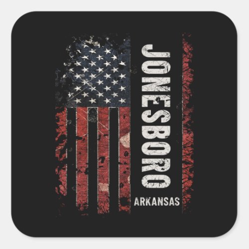 Jonesboro Arkansas Square Sticker