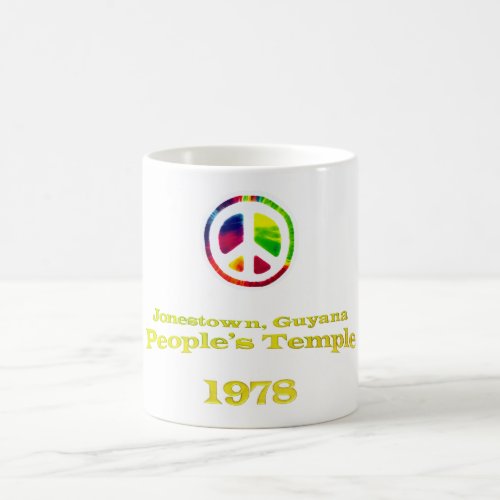 Jonestown 1970s Jim Jones Cult Mug