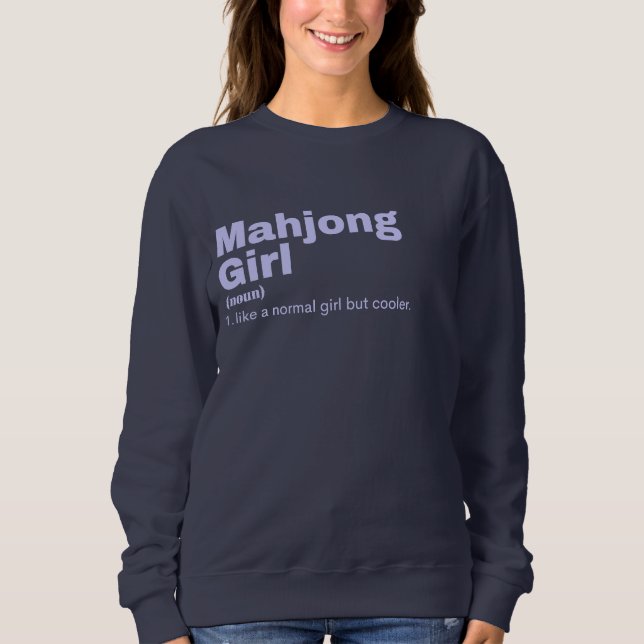 jong Girl - Mahjong Sweatshirt (Front)