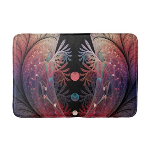 Jonglage Abstract Modern Fantasy Fractal Art Bathroom Mat