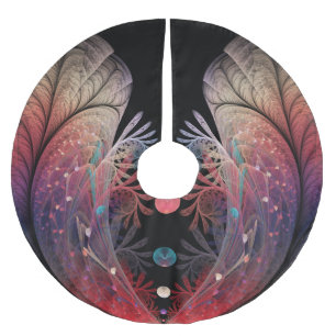 Jonglage Abstract Modern Fantasy Fractal Art Brushed Polyester Tree Skirt