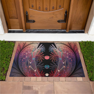 Jonglage Abstract Modern Fantasy Fractal Art Doormat