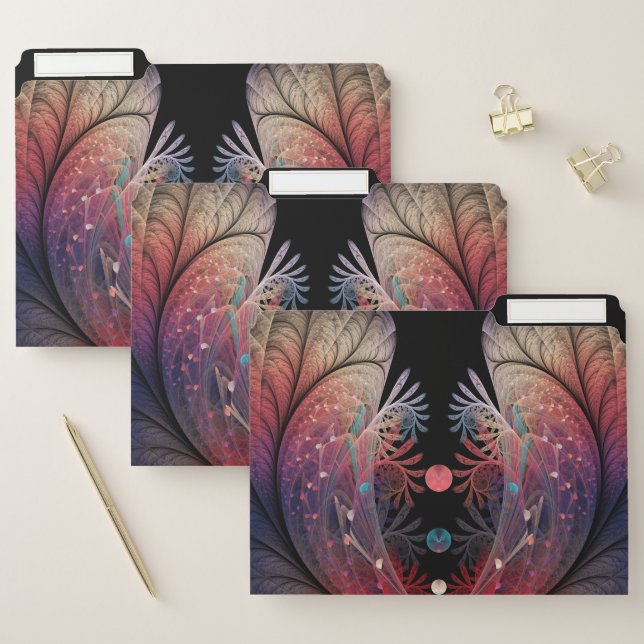 Jonglage Abstract Modern Fantasy Fractal Art File Folder (Set)