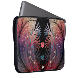 Jonglage Abstract Modern Fantasy Fractal Art Laptop Sleeve