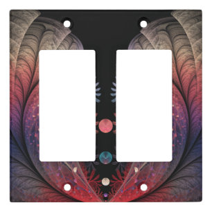 Jonglage Abstract Modern Fantasy Fractal Art Light Switch Cover
