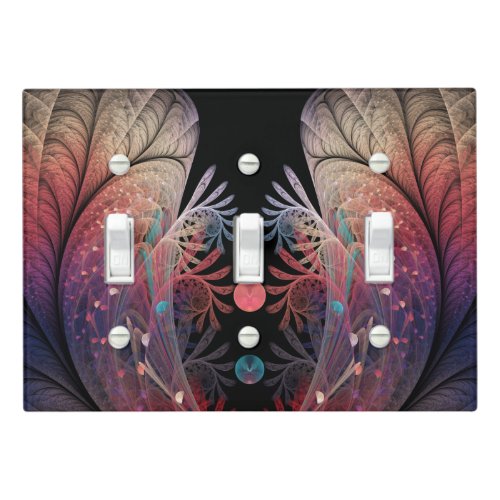 Jonglage Abstract Modern Fantasy Fractal Art Light Switch Cover