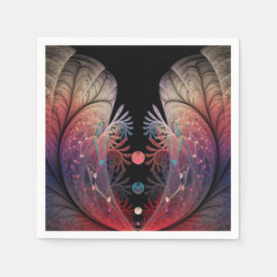 Jonglage Abstract Modern Fantasy Fractal Art Napkins