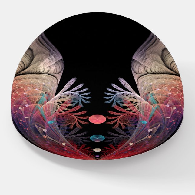 Jonglage Abstract Modern Fantasy Fractal Art Paperweight (Angled)