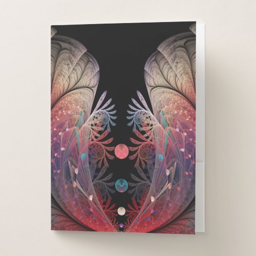 Jonglage Abstract Modern Fantasy Fractal Art Pocket Folder