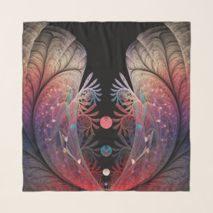 Jonglage Abstract Modern Fantasy Fractal Art Scarf